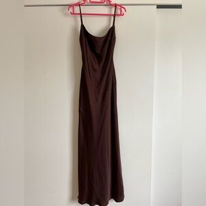 Meshki Chocolate Brown Maxi Dress